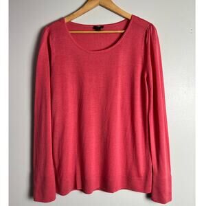 Talbots Coral Scoop Neck Sweater